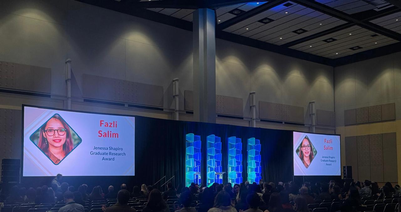 Jenessa Shapiro Graduate Research Award ceremony, SPSP Annual Convention Chicago 2026
